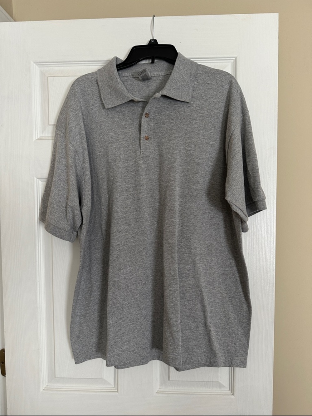 Gildan Men's Heather Grey Polo Shirt